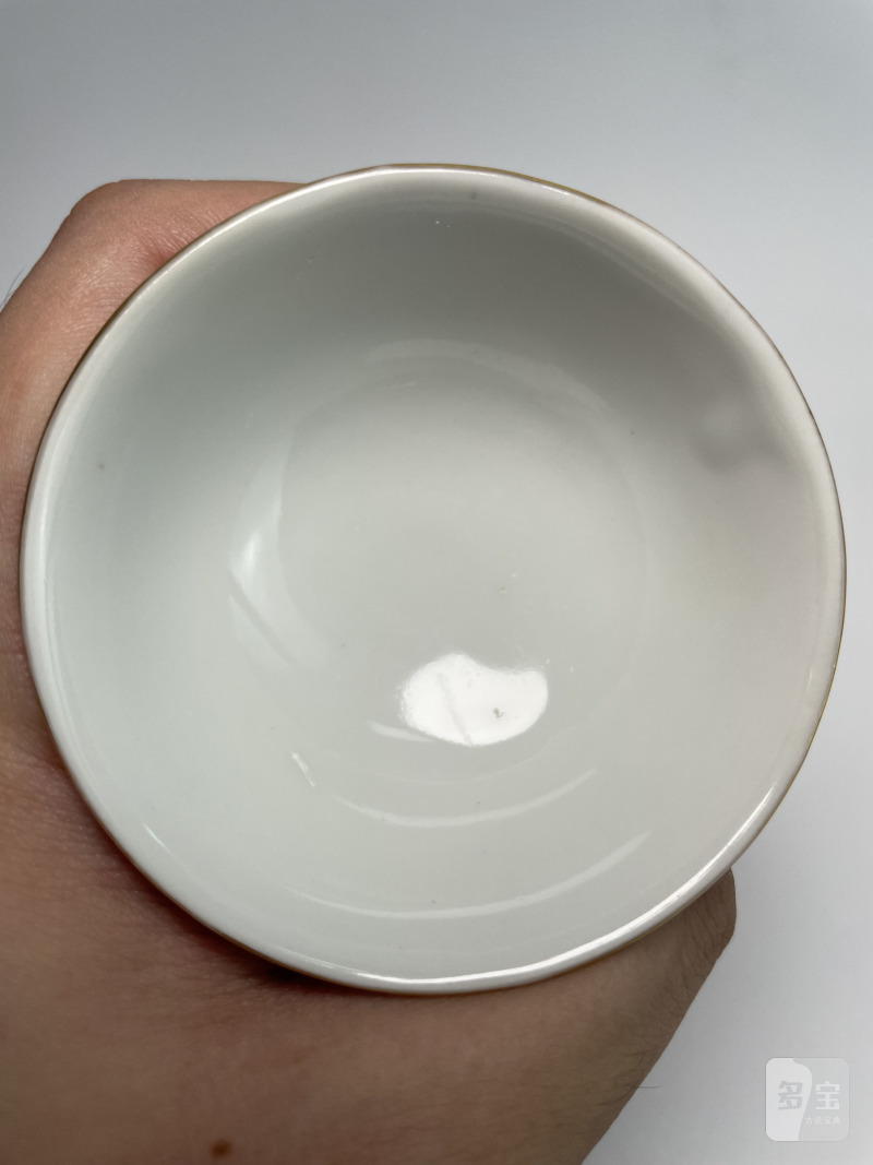 民国 胭脂红釉杯（一对） - 图12